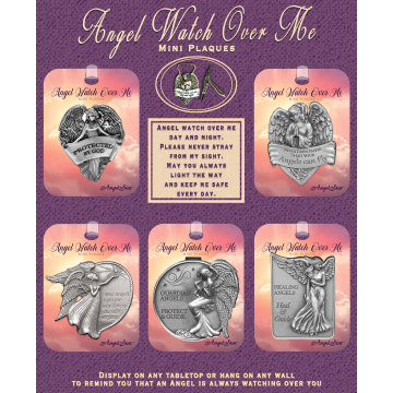 Religious Angel Watch Over Me Mini Plaques 30pc Assortment
